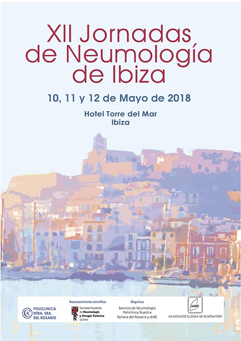 Las XII Jornadas de Neumología de Ibiza reunirán a 250 neumólogos en el Hotel Torre del Mar 1